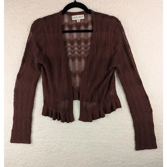 Knox Rose Sweaters - Glamorous Ladies Knit Cardigan Size Medium Knox Rose